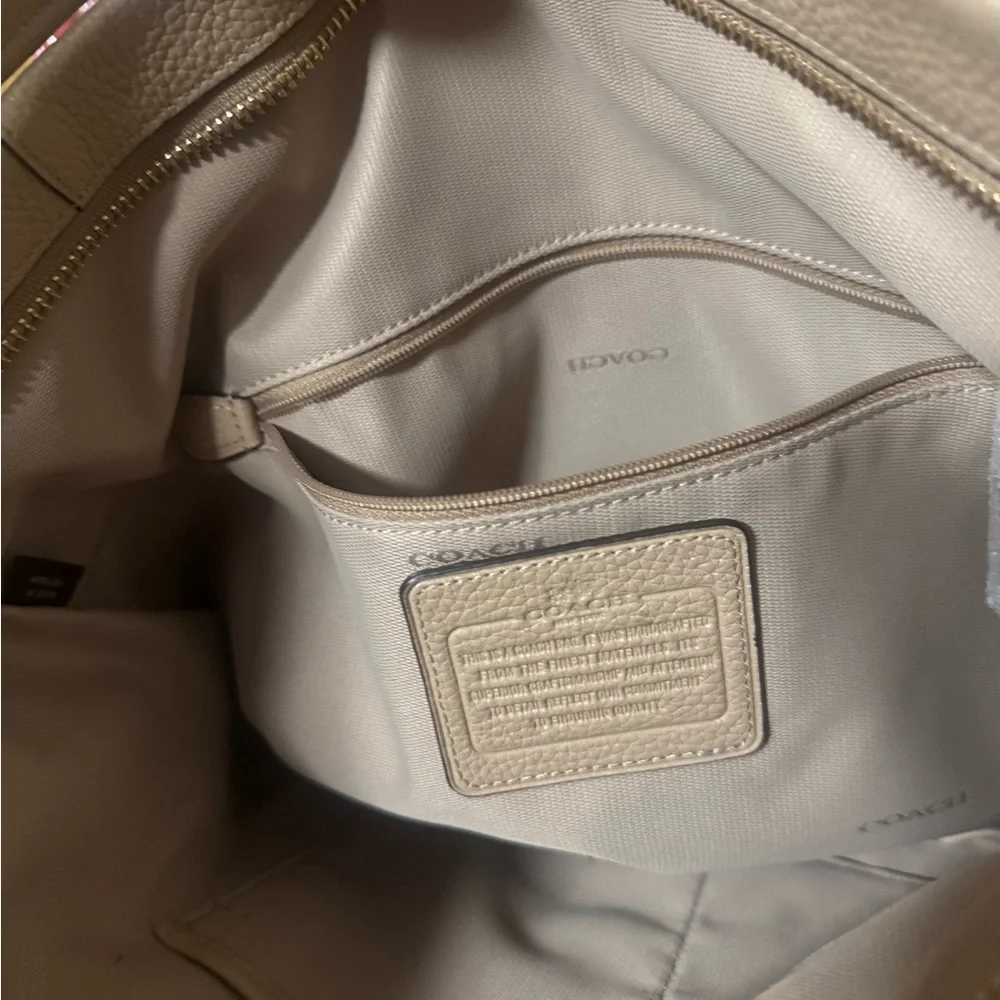 Coach Tan Leather Shoulder Bag